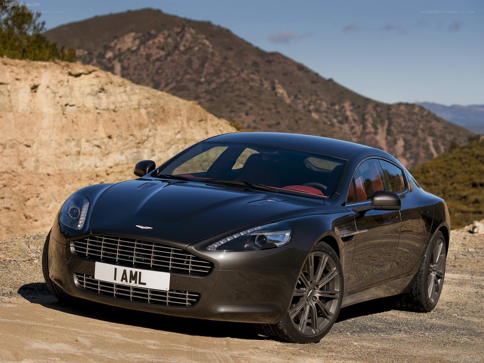 Aston Martin DB9 in mountain setting
