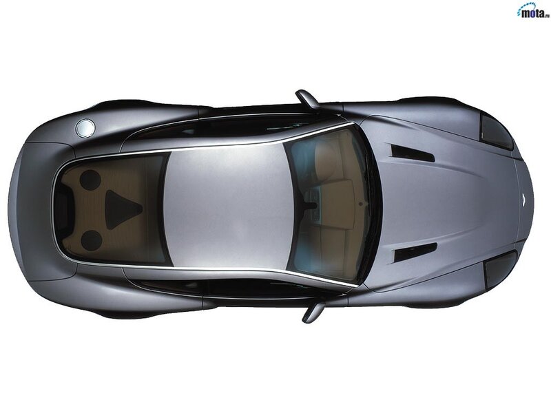 Aston Martin DB9 overhead view