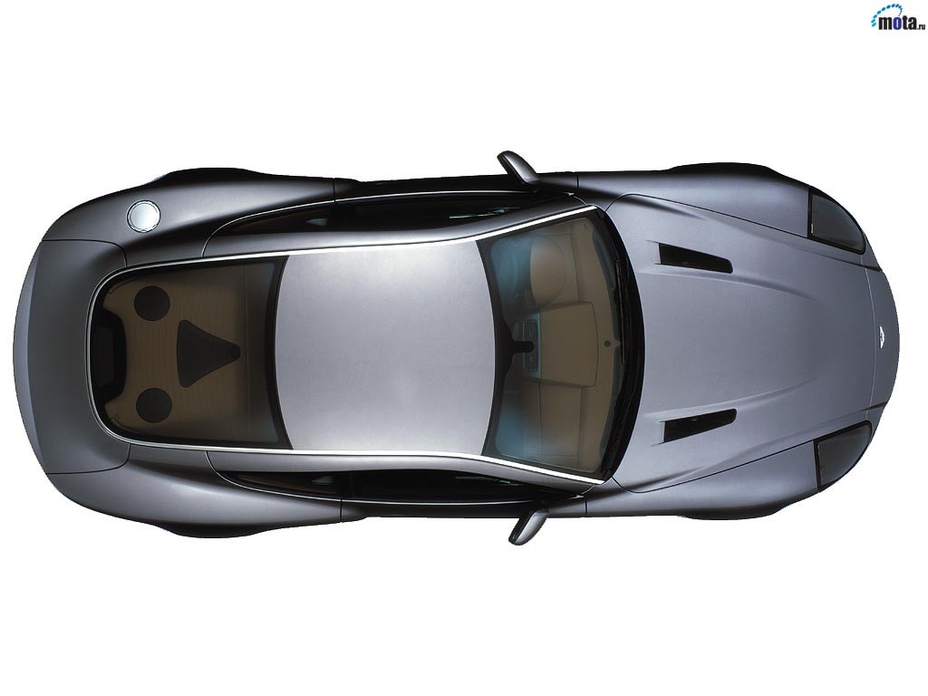 Aston Martin DB9 overhead view