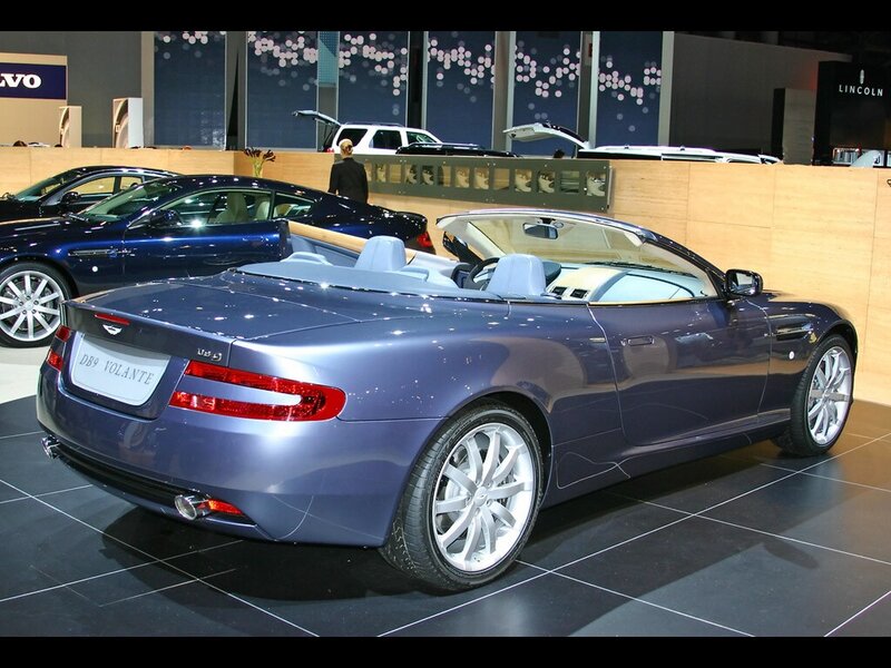 Aston Martin DB9 Volante on display