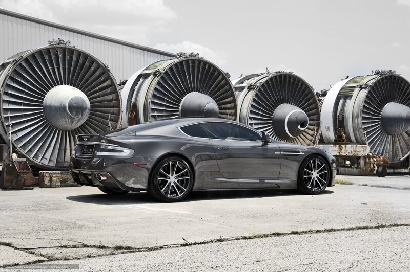 Aston Martin DB9 with jet engines