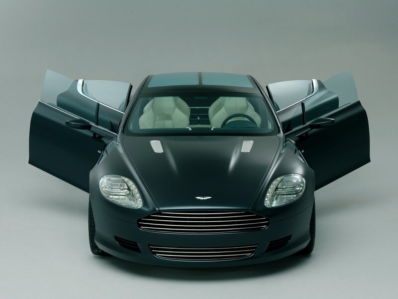 Aston Martin DB9 with open doors
