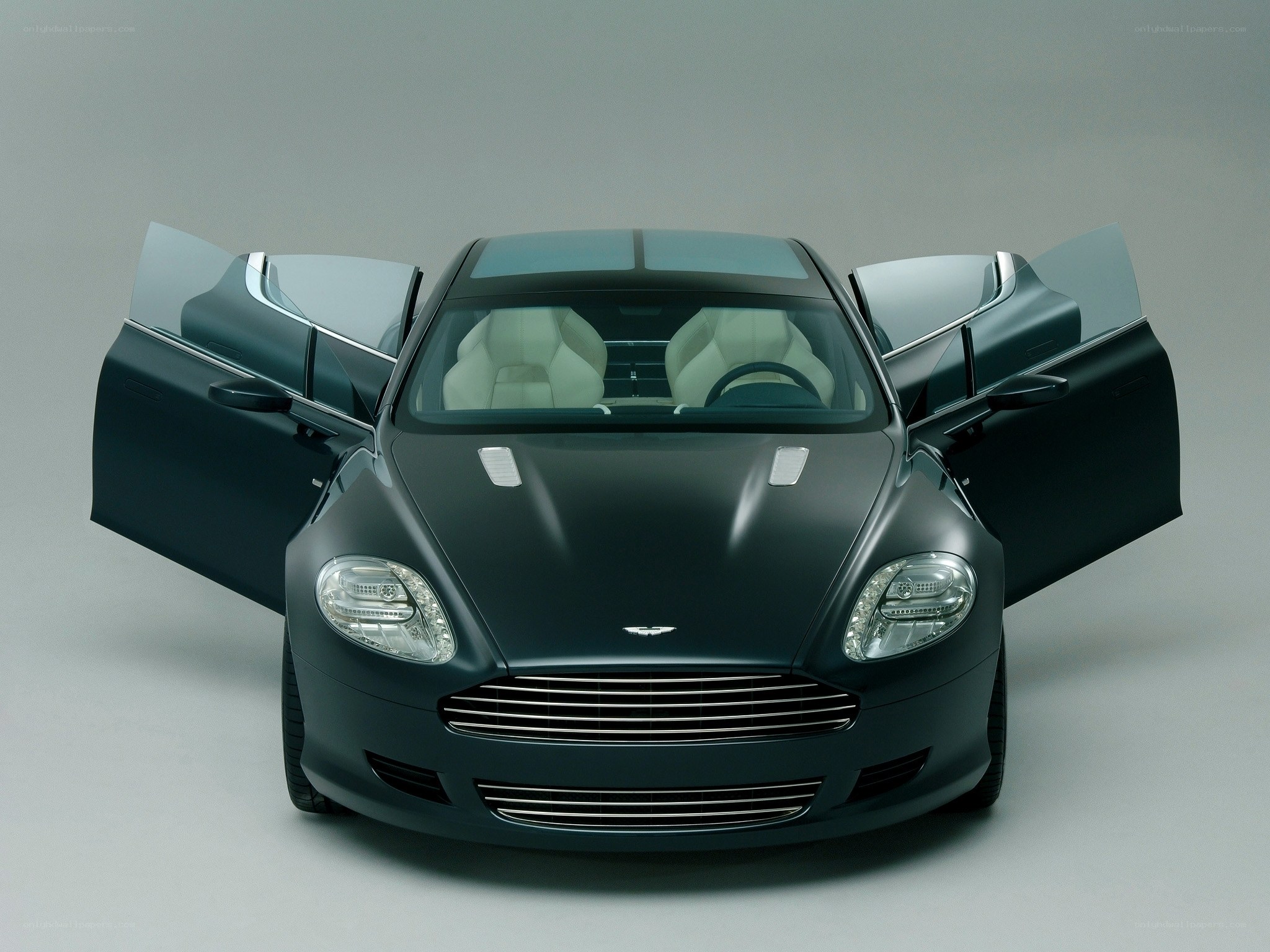 Aston Martin DB9 with open doors