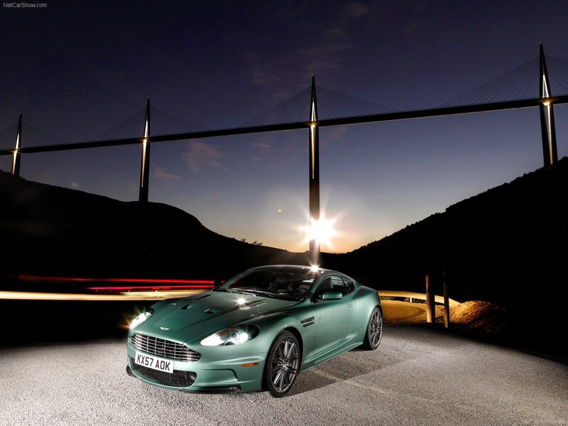 Aston Martin DBS at night