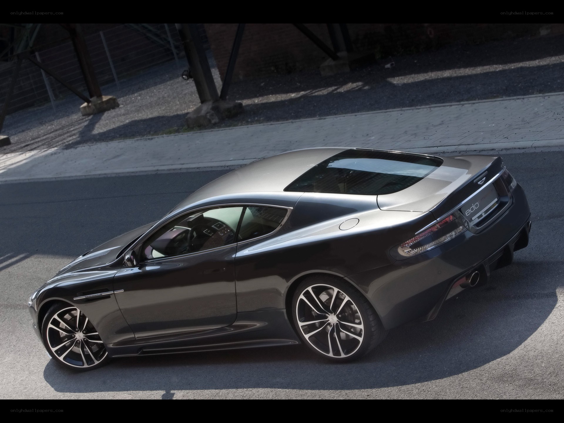 Aston Martin DBS in dark gray