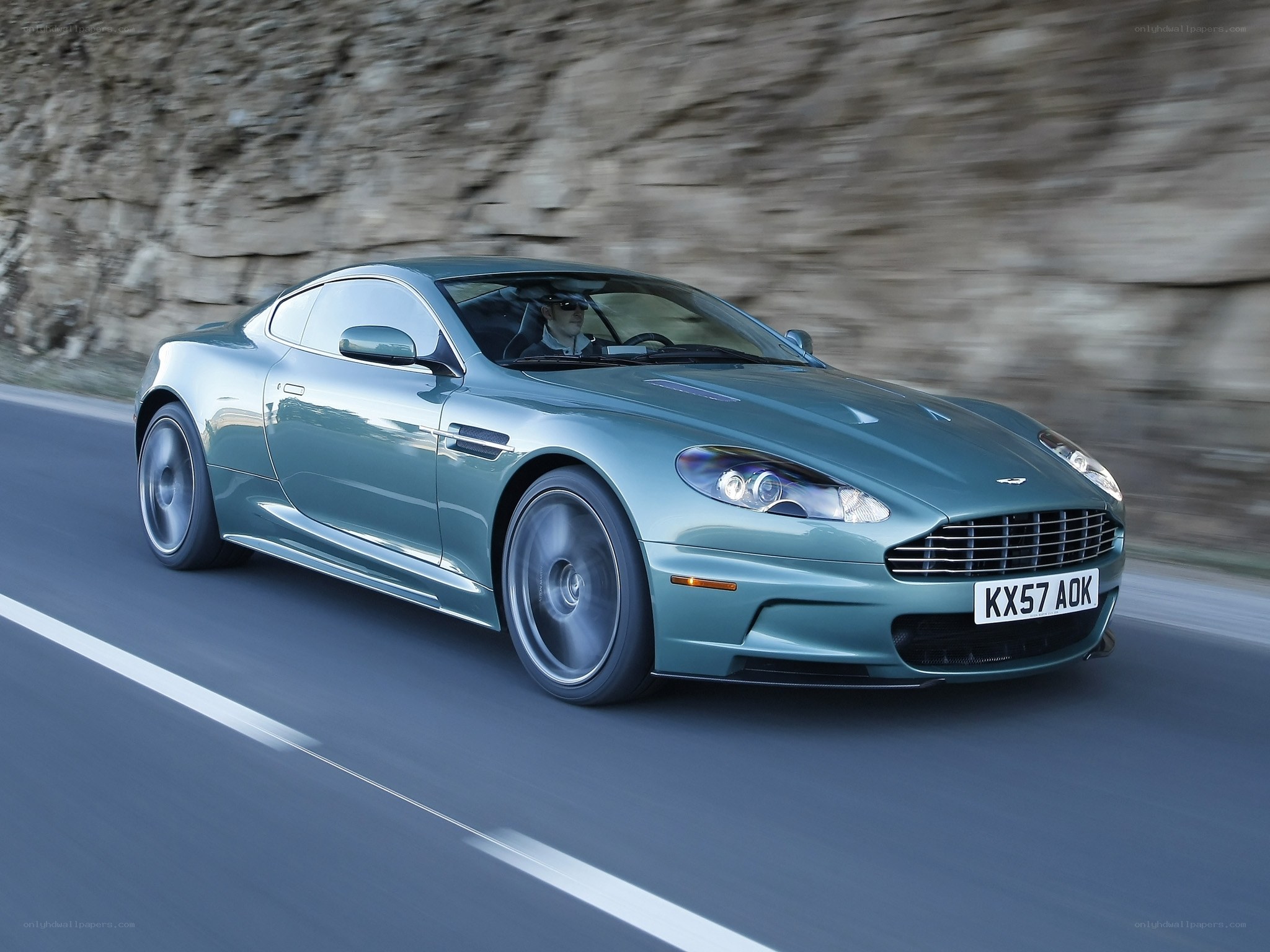 Aston Martin DBS in motion