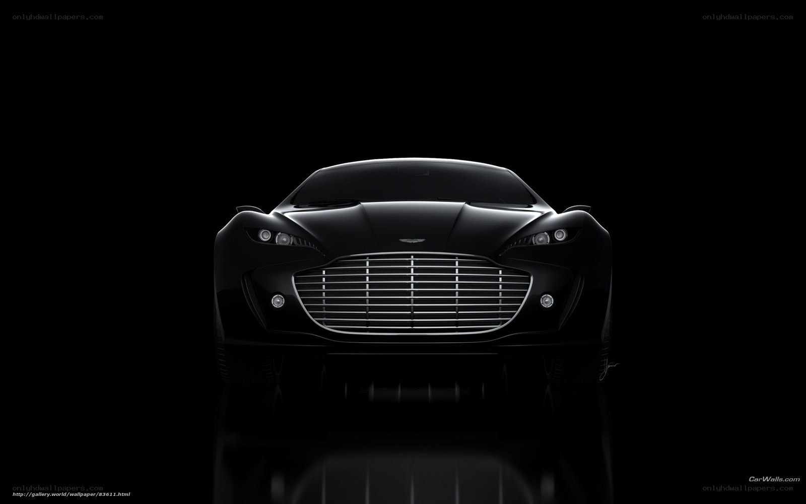 Aston Martin DBS in silhouette