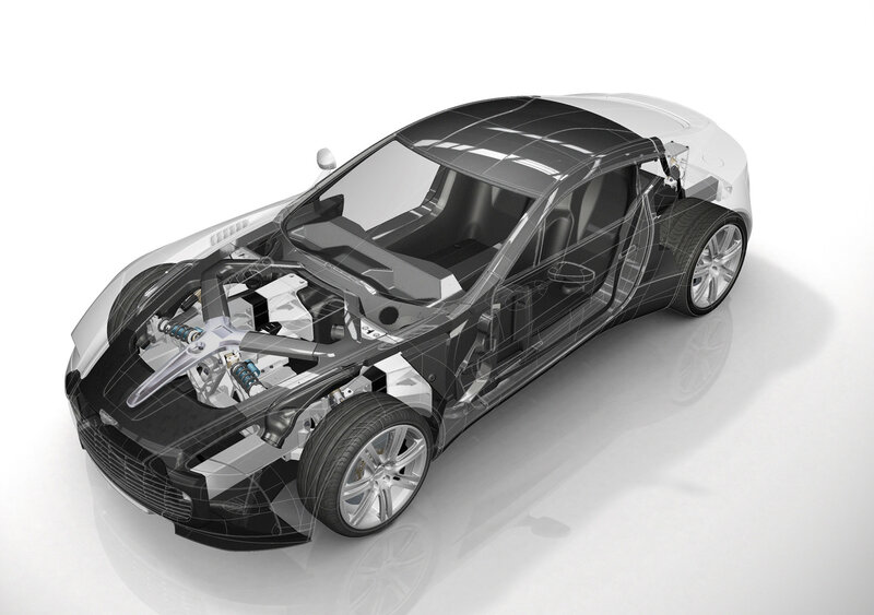 Aston Martin DBS interior view