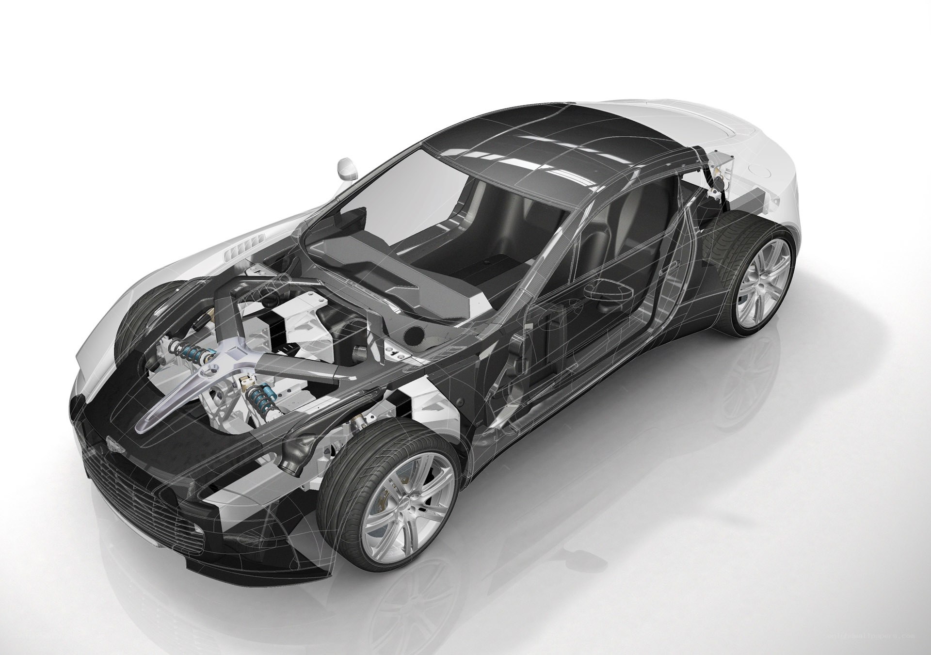 Aston Martin DBS interior view