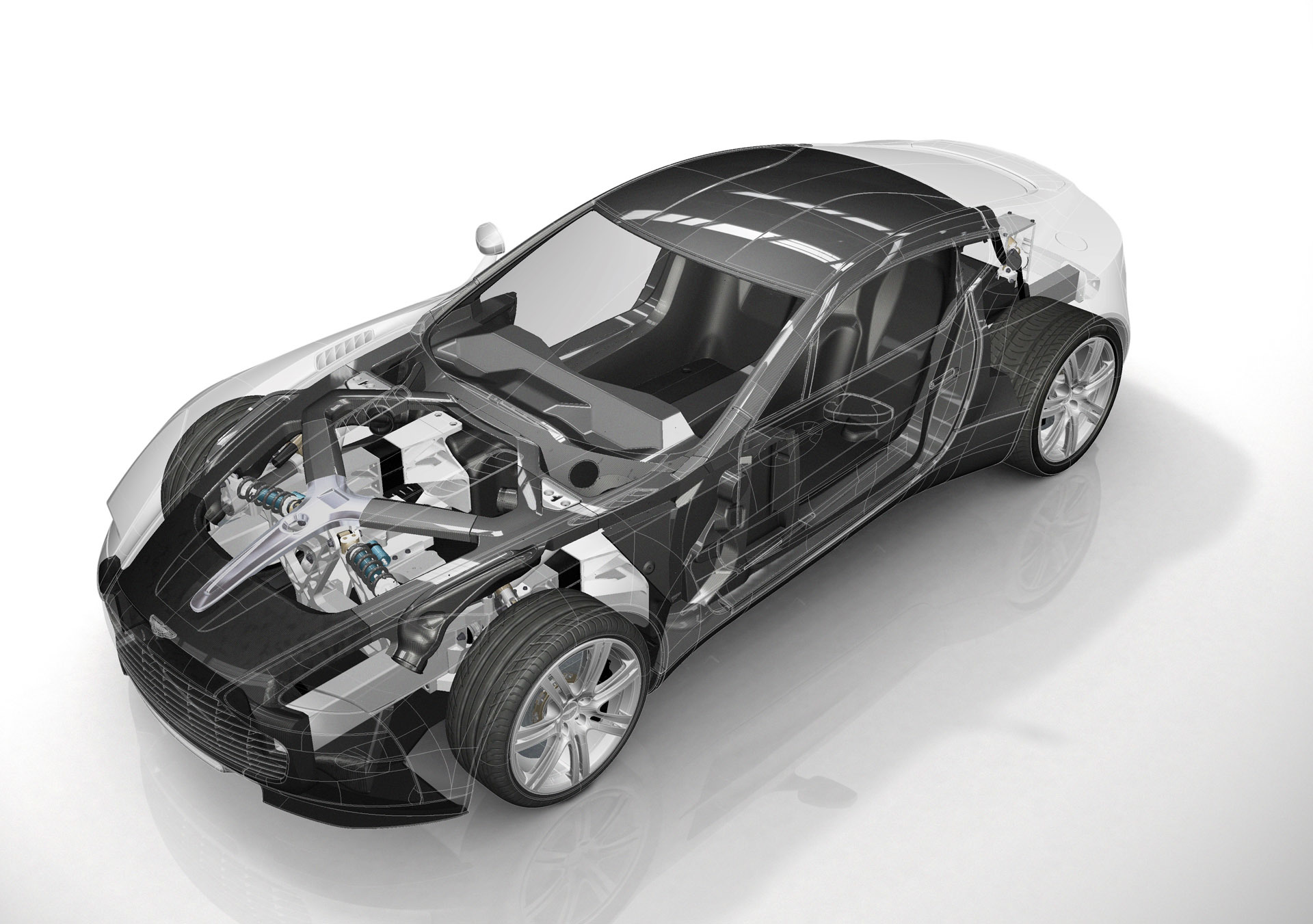 Aston Martin DBS interior view