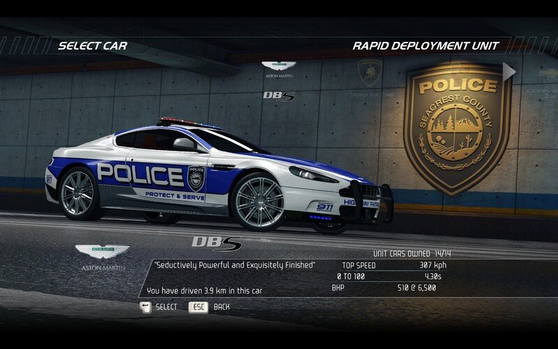 Aston Martin DBS police car