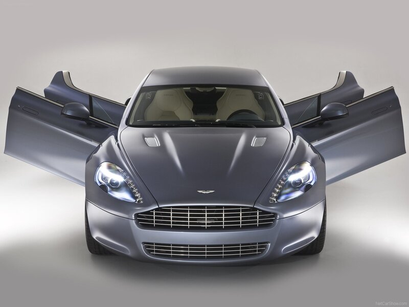 Aston Martin DBS with open doors