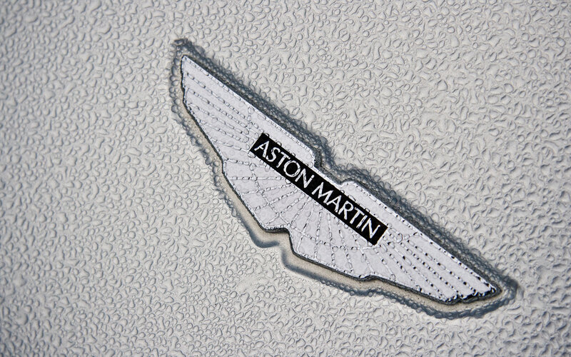 Aston Martin Emblem — White