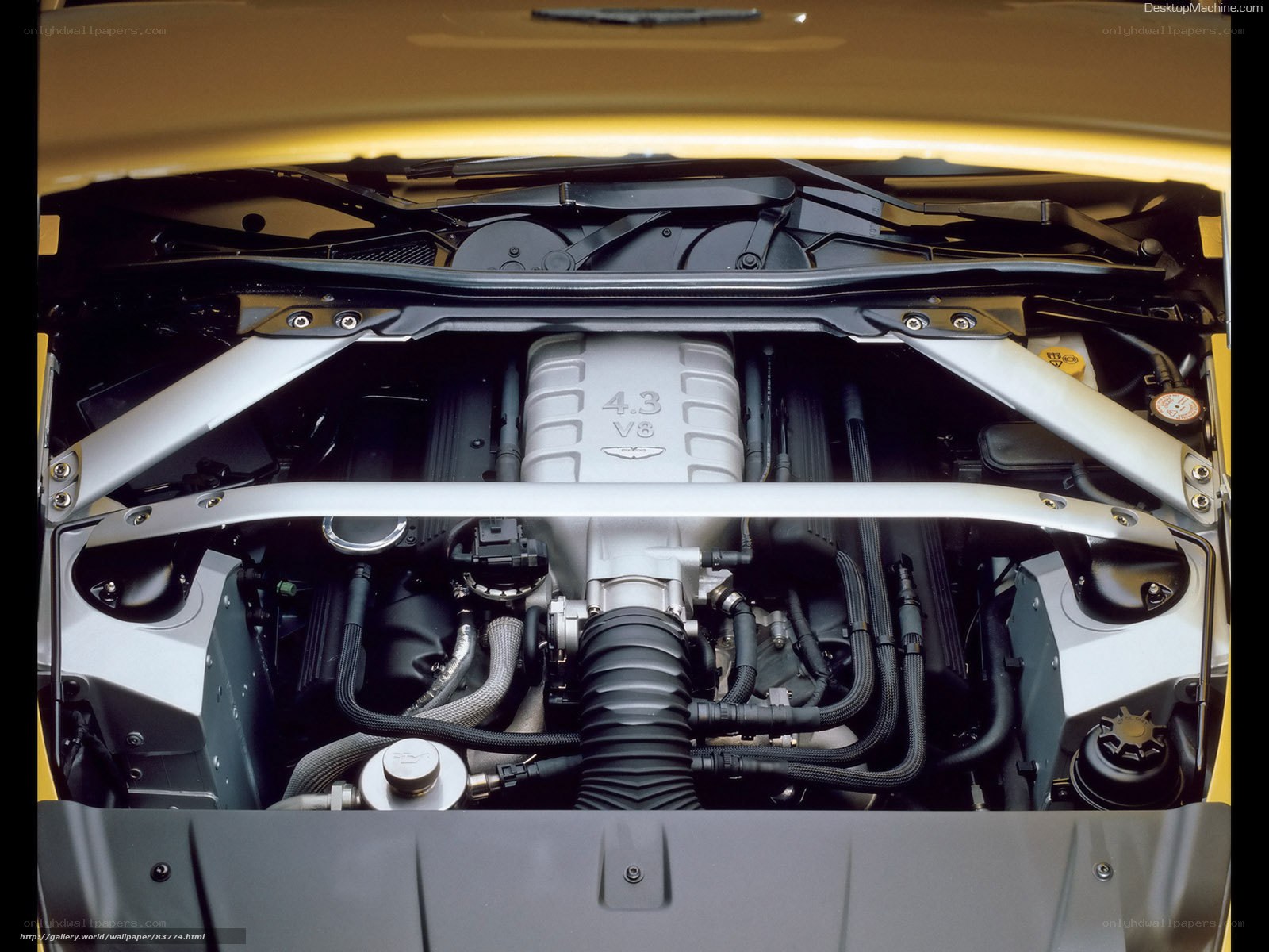 Aston Martin engine bay