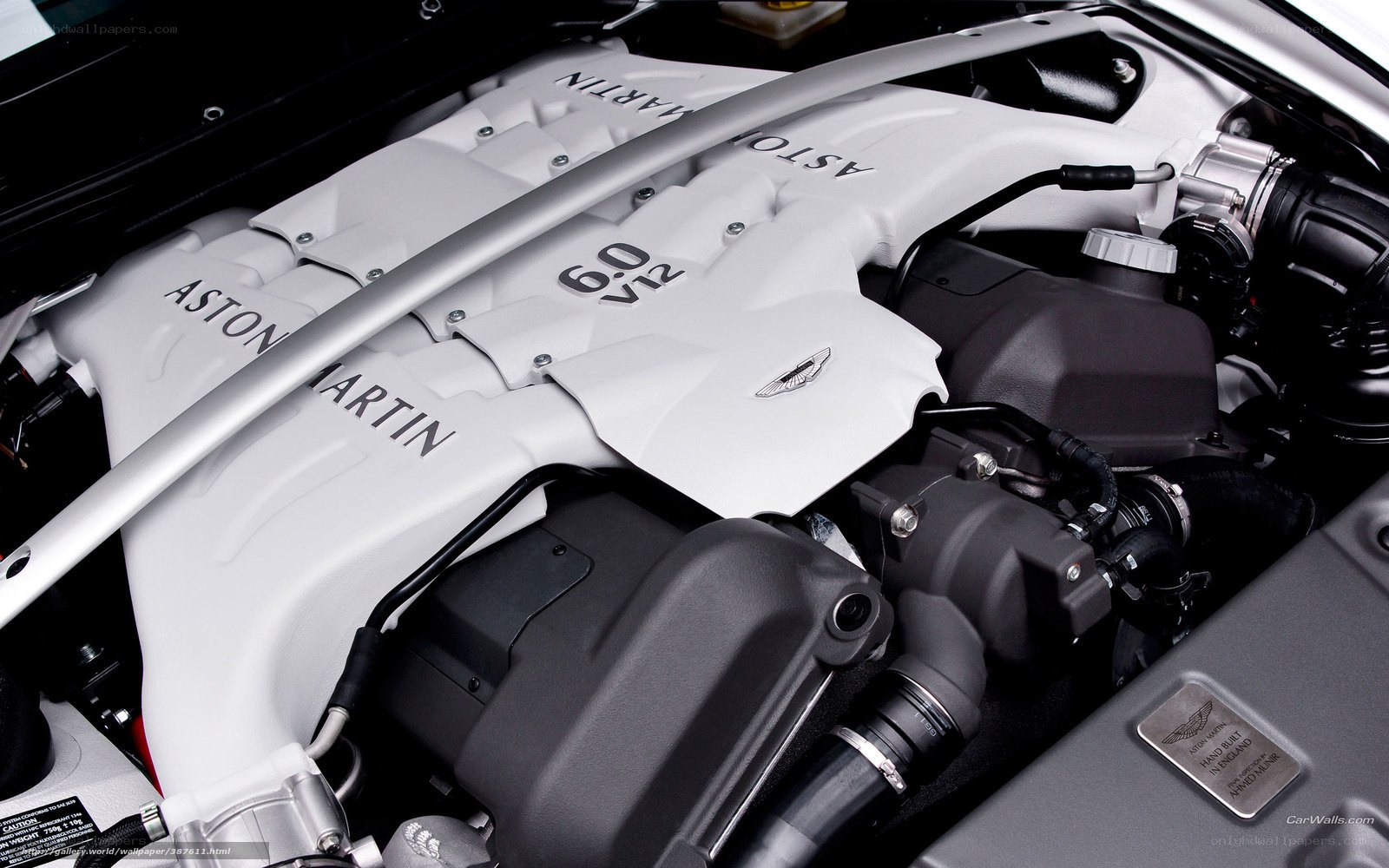 Aston Martin engine bay