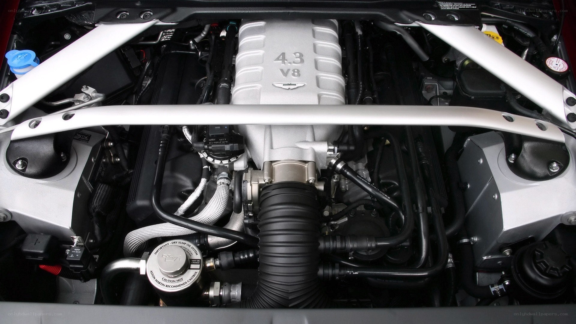 Aston Martin engine bay