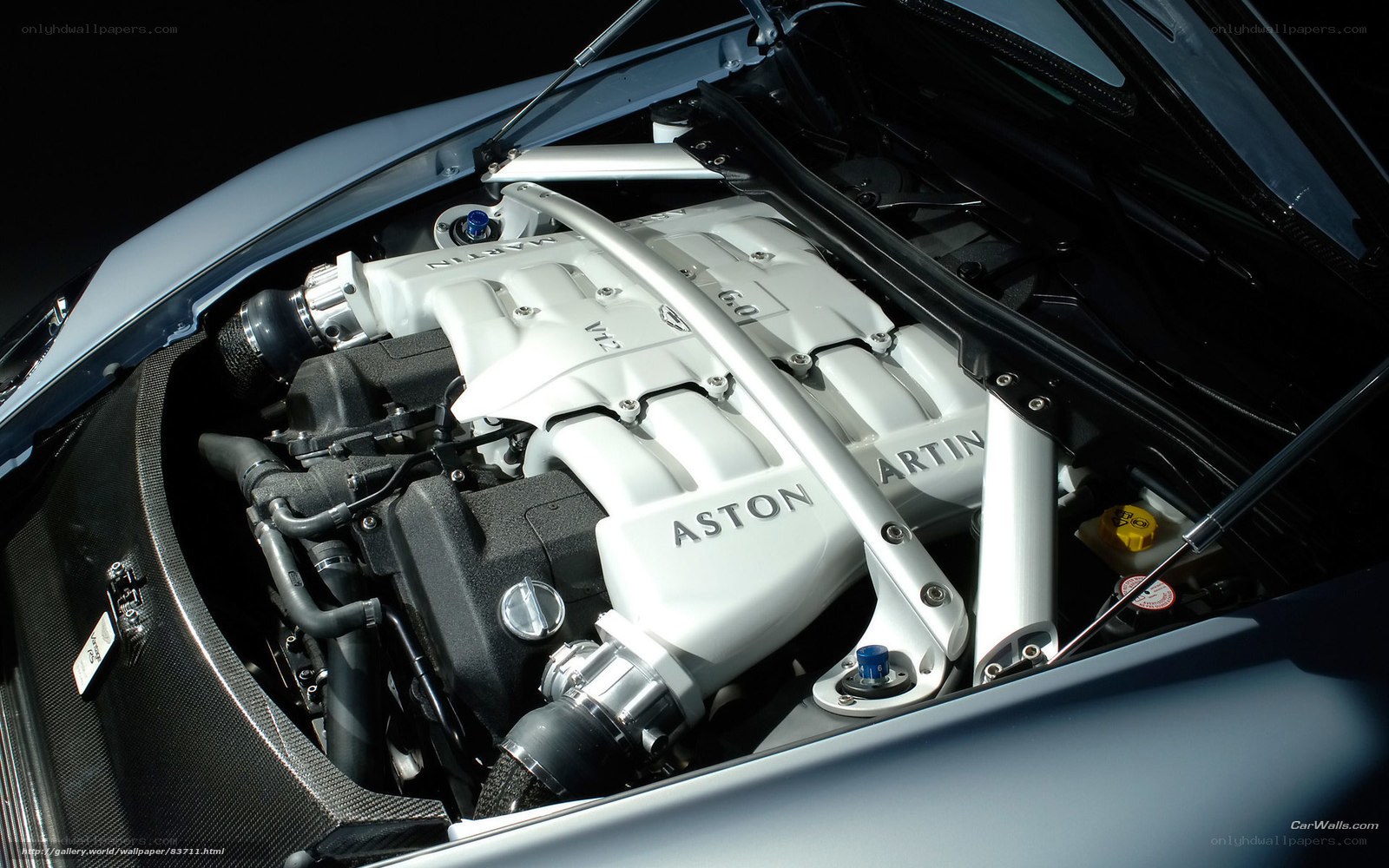 Aston Martin engine bay