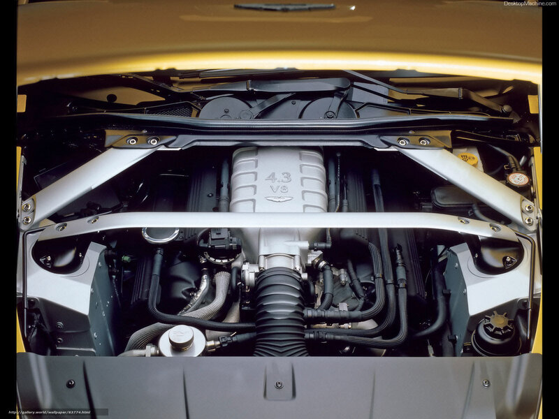 Aston Martin Engine — Yellow