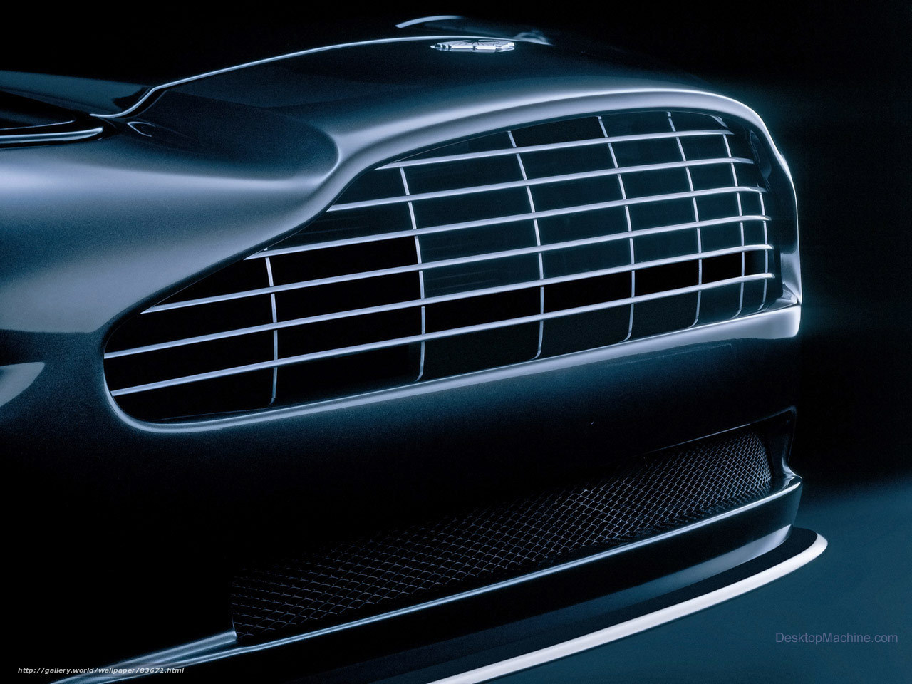 Aston Martin grille close-up