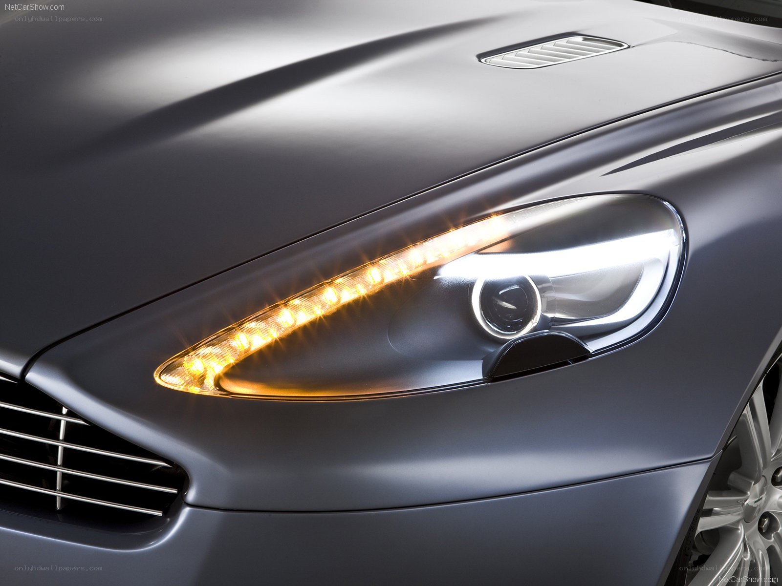 Aston Martin headlight detail