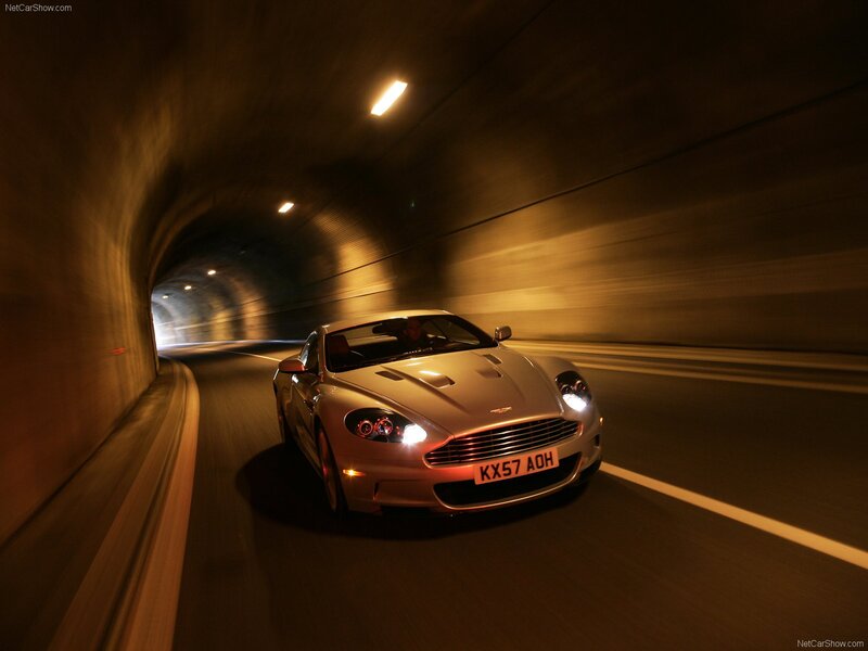 Aston Martin in tunnel