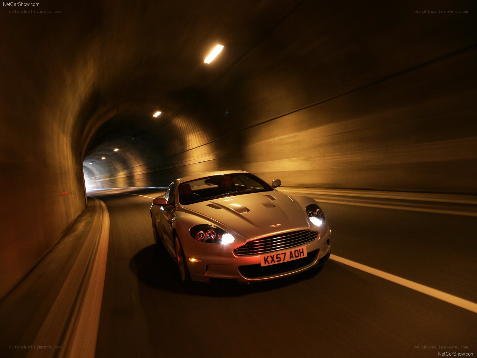 Aston Martin in tunnel