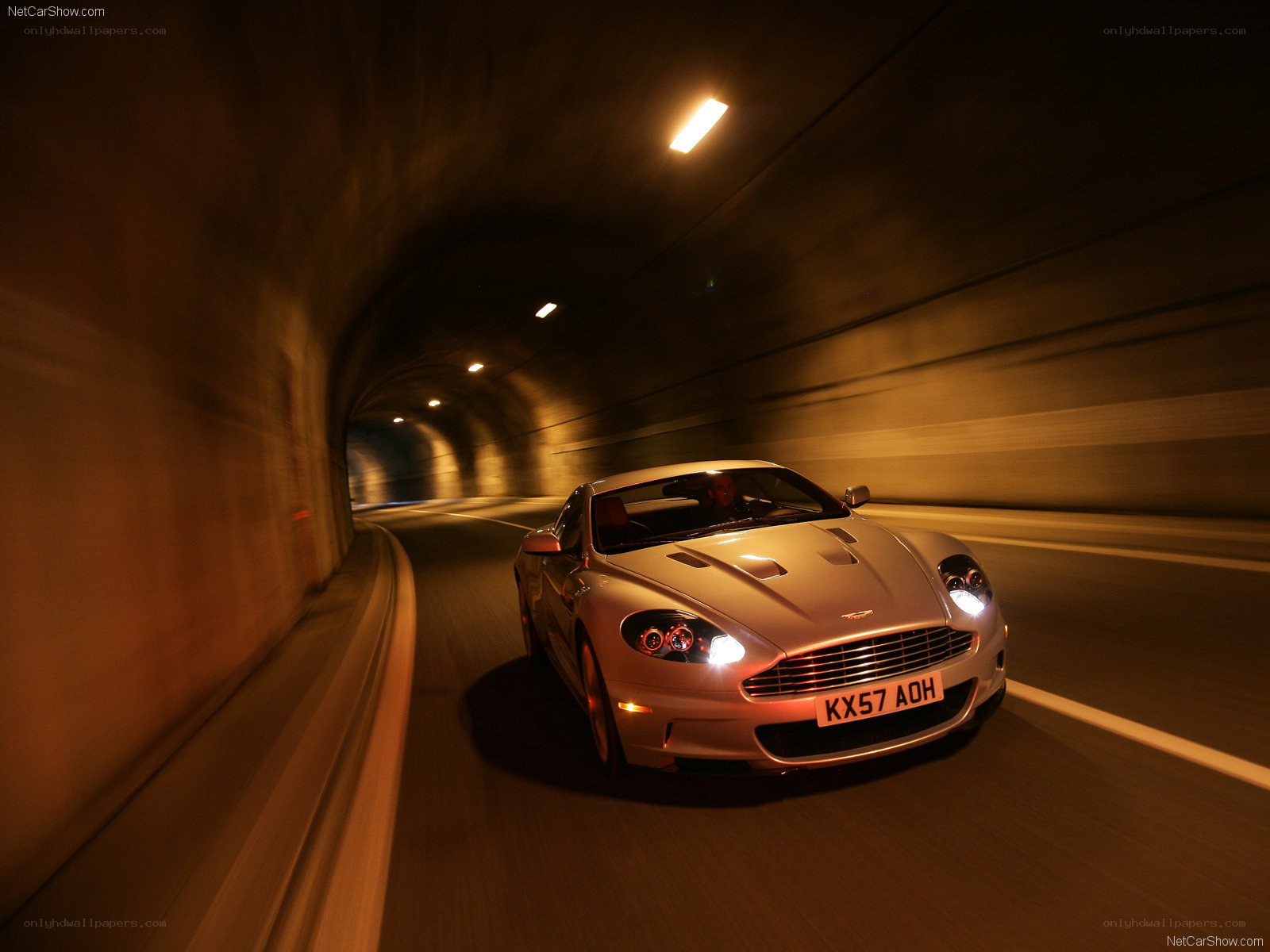 Aston Martin in tunnel