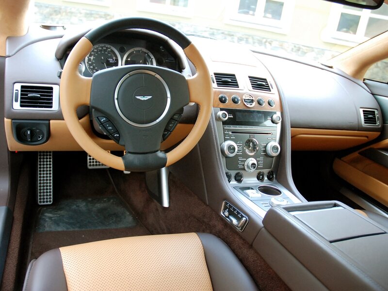 Aston Martin Interior — Brown