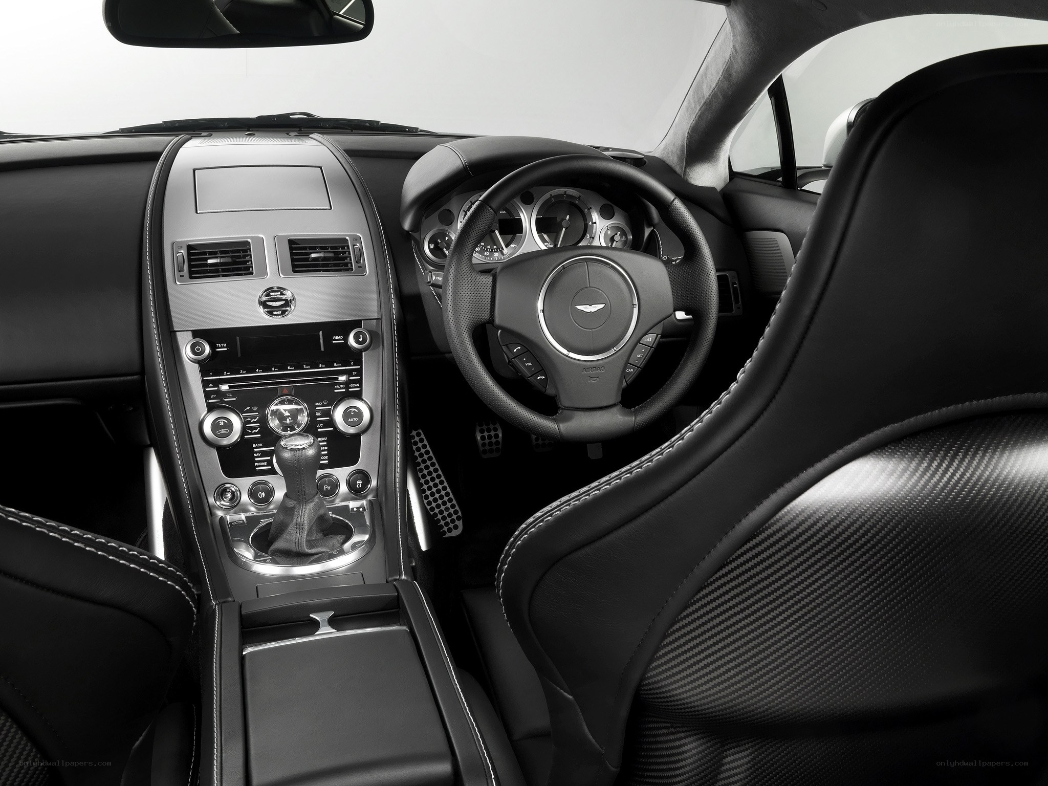 Aston Martin interior cockpit