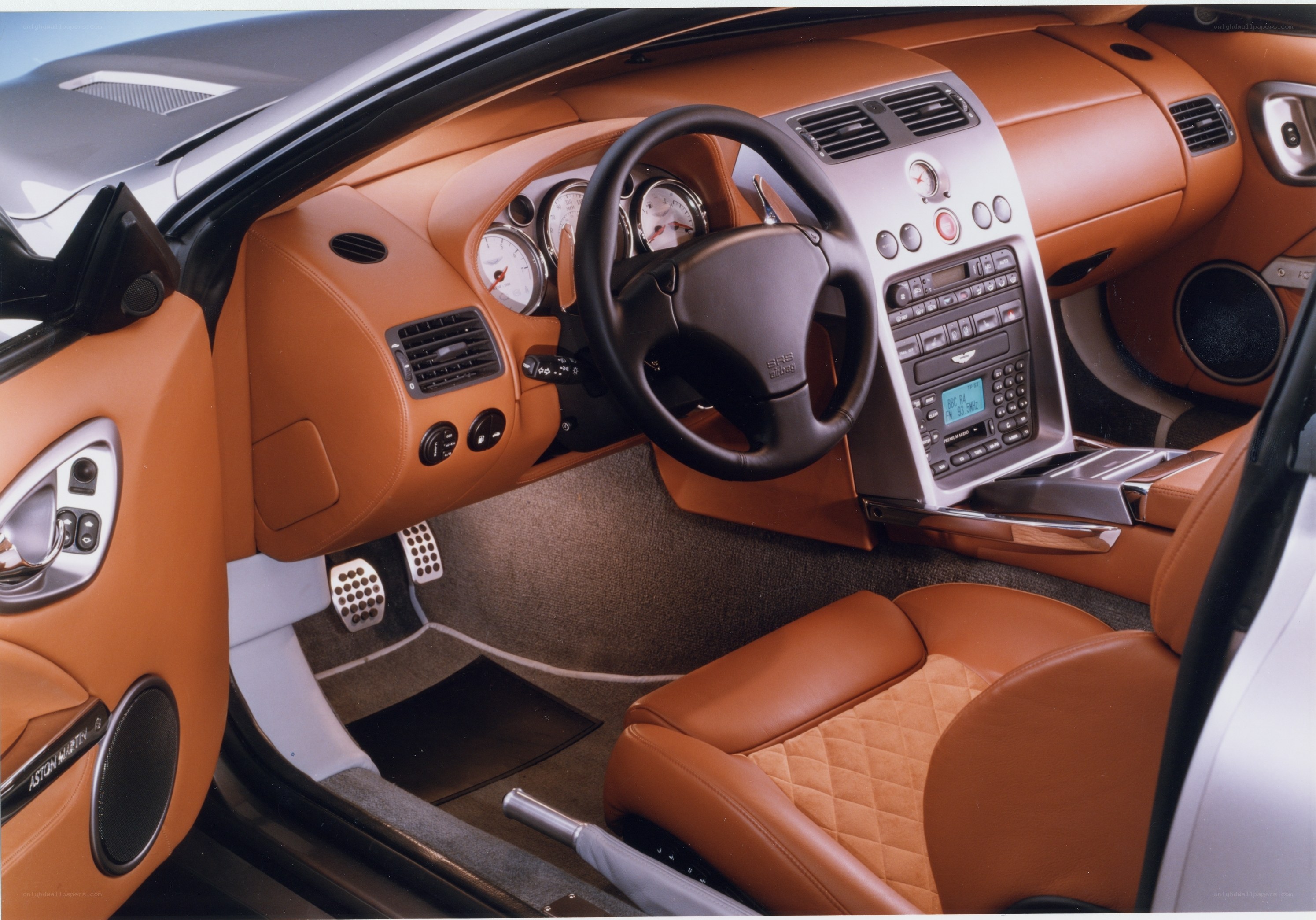 Aston Martin interior cockpit