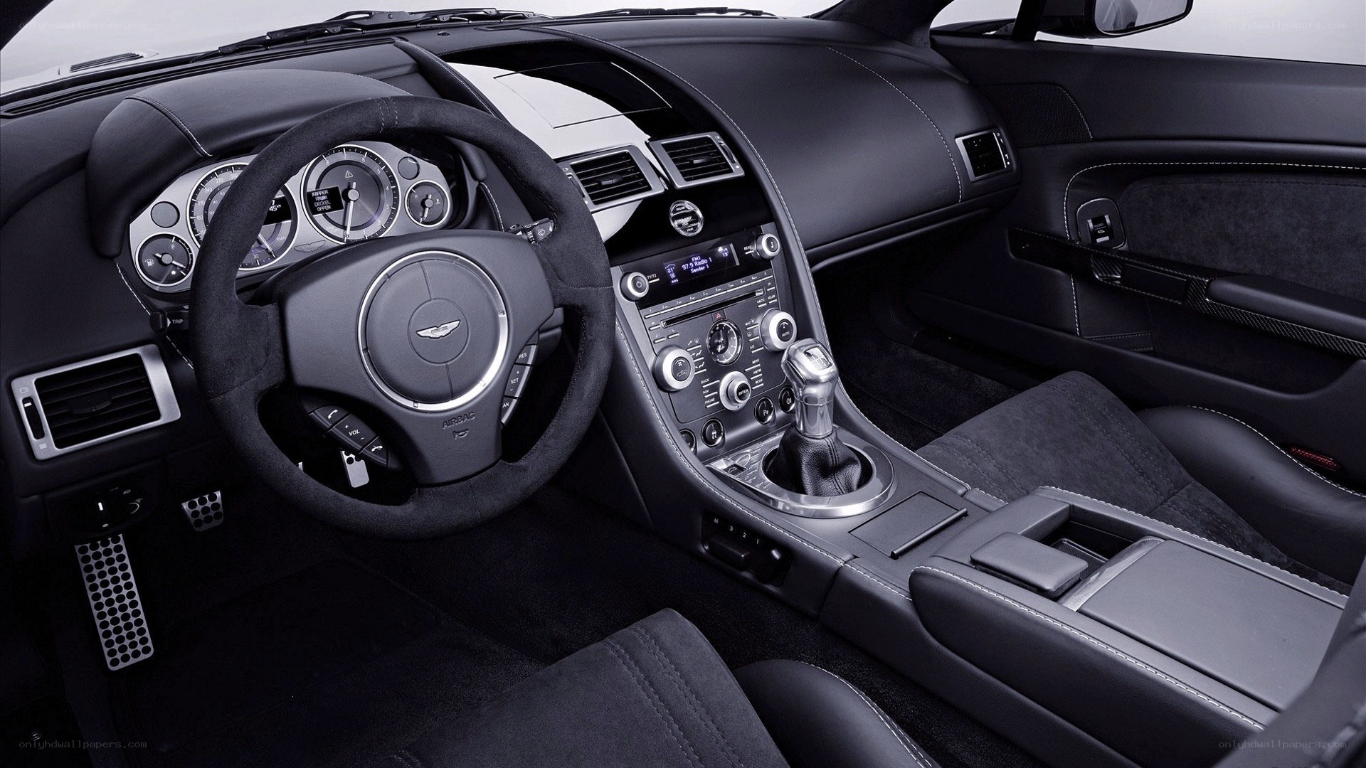 Aston Martin interior cockpit