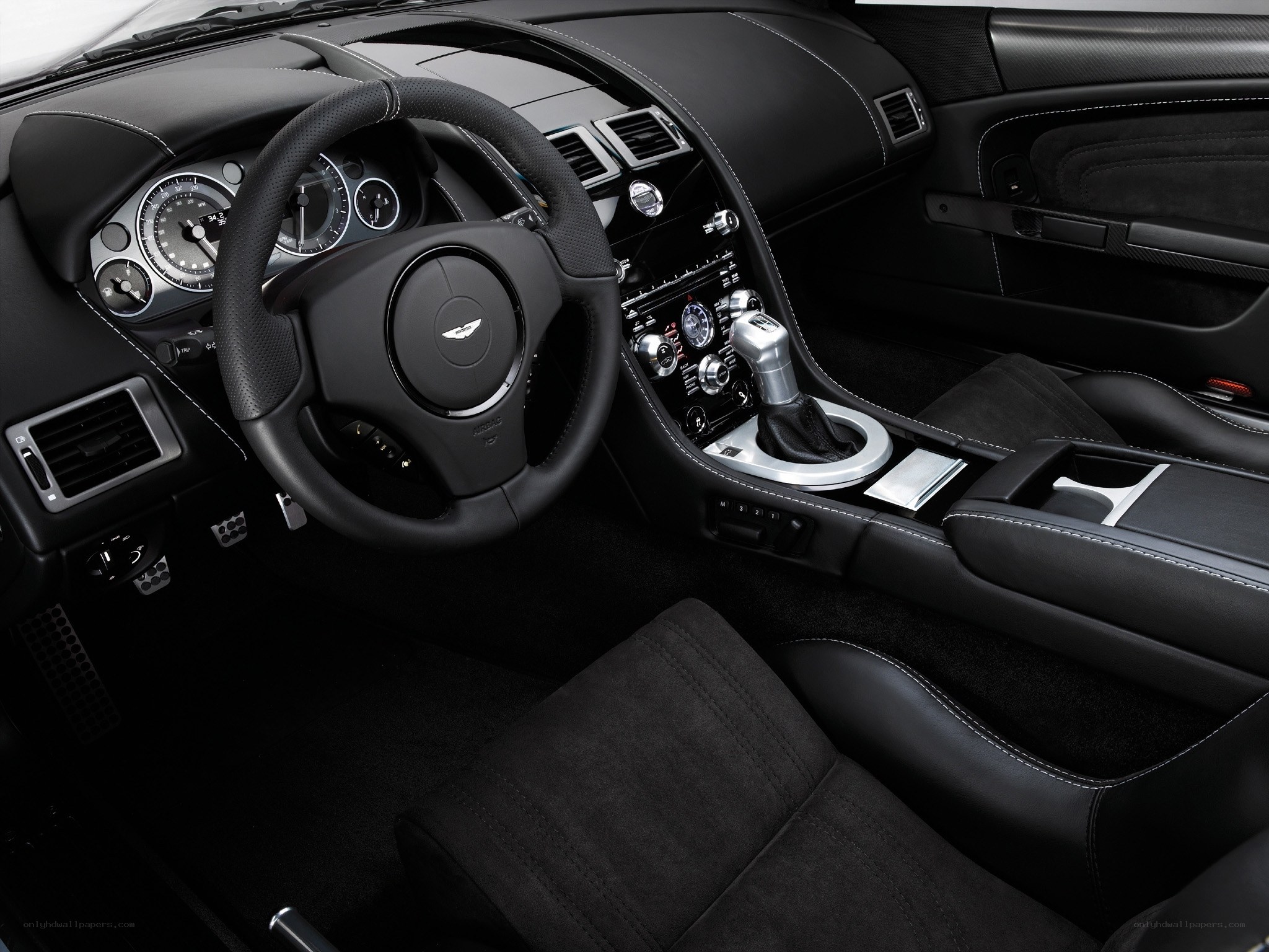 Aston Martin interior cockpit