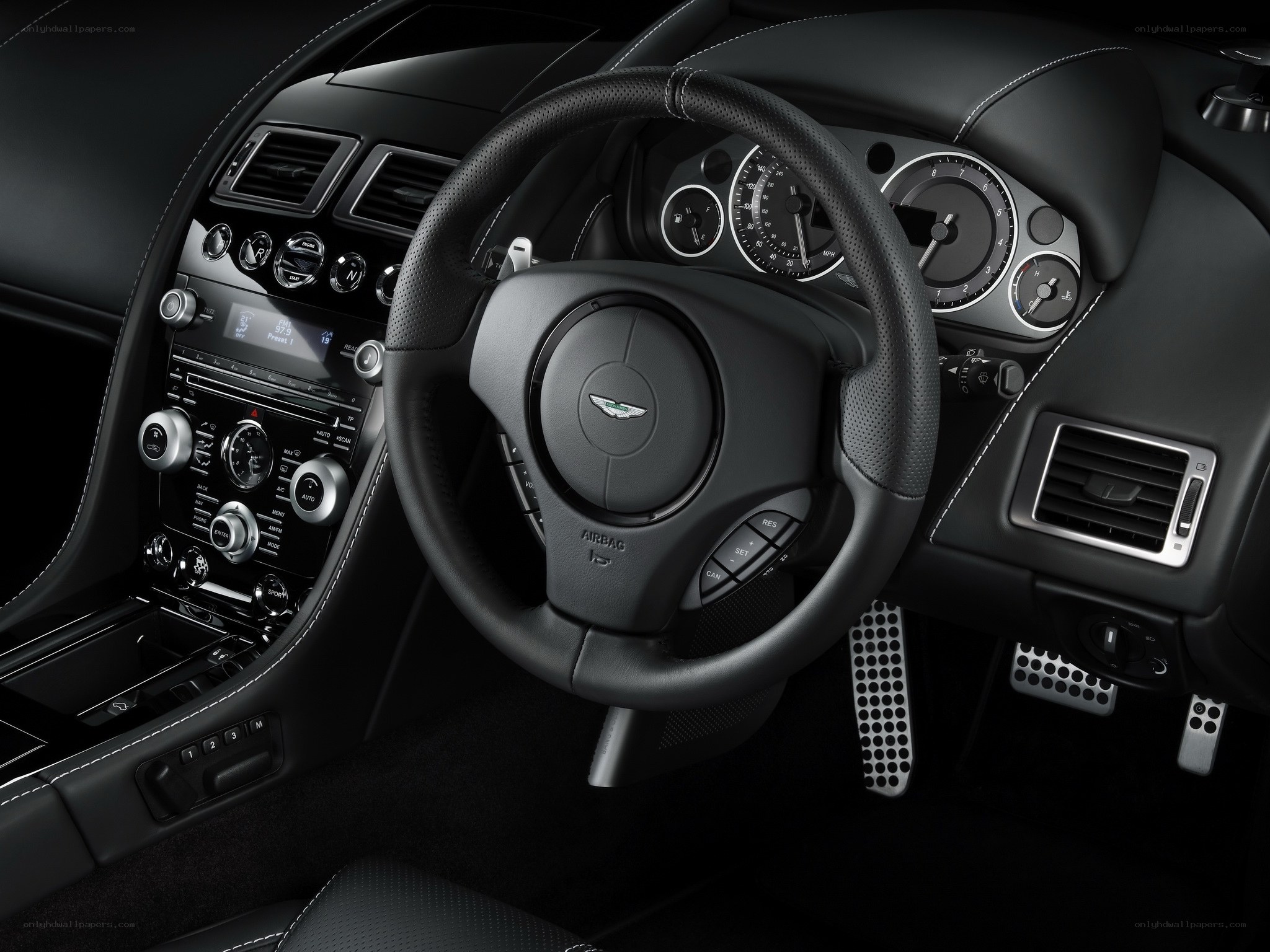 Aston Martin interior dashboard
