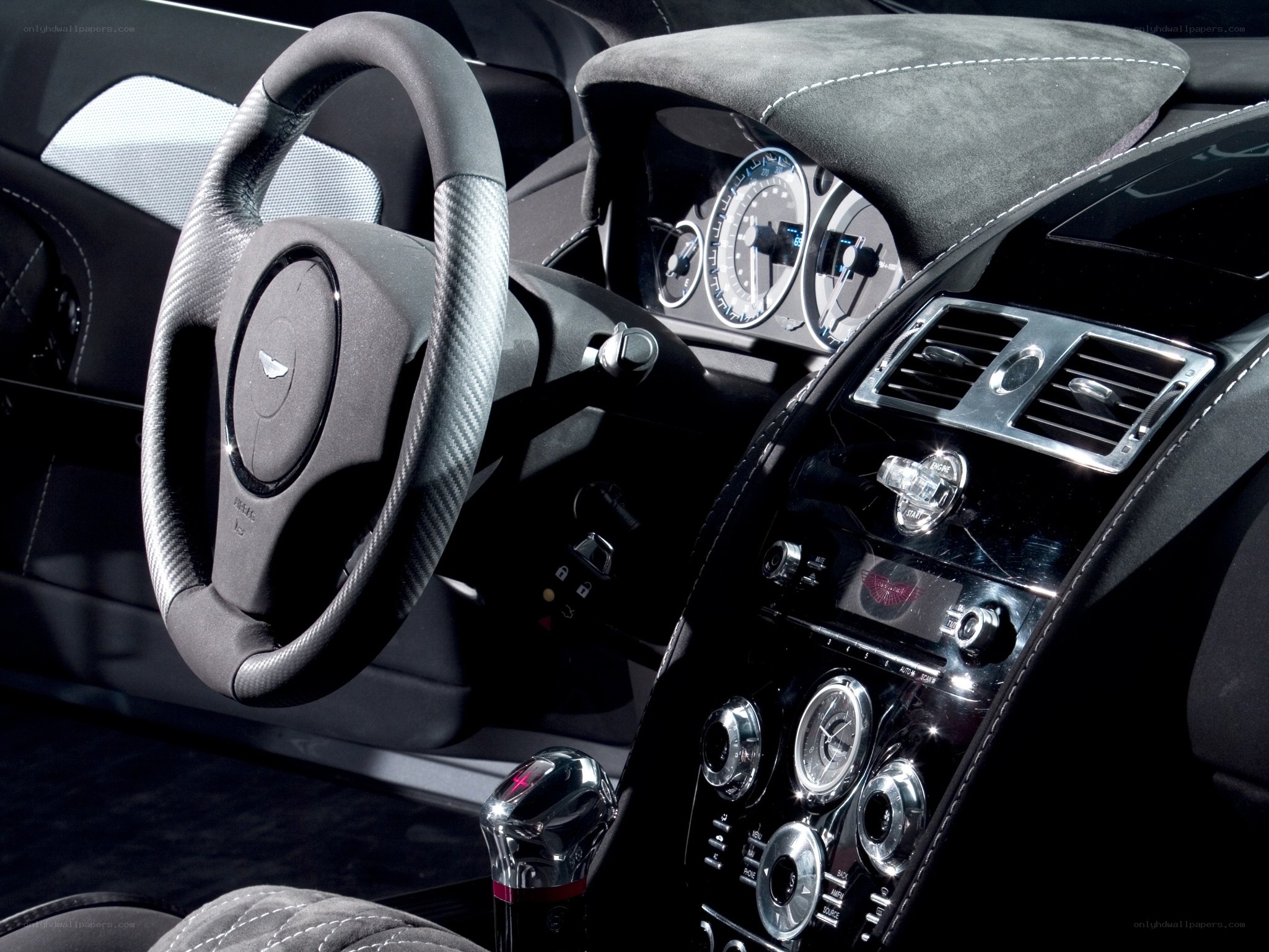Aston Martin interior dashboard