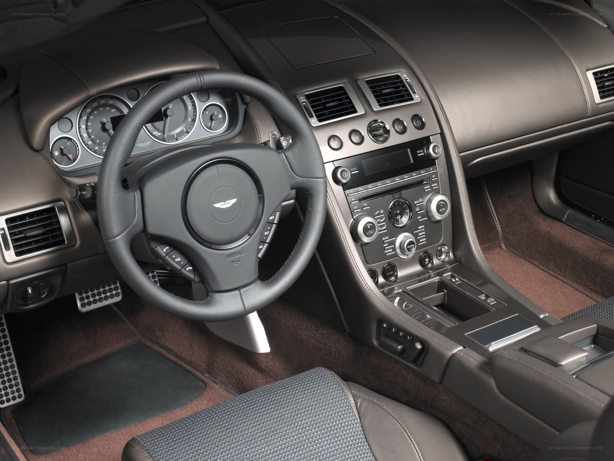 Aston Martin interior dashboard