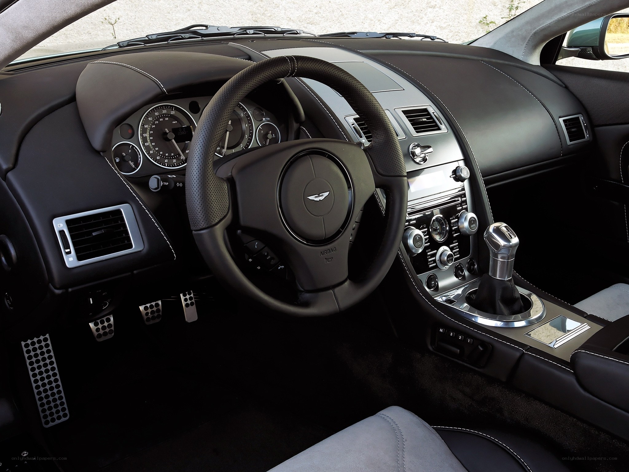 Aston Martin interior dashboard