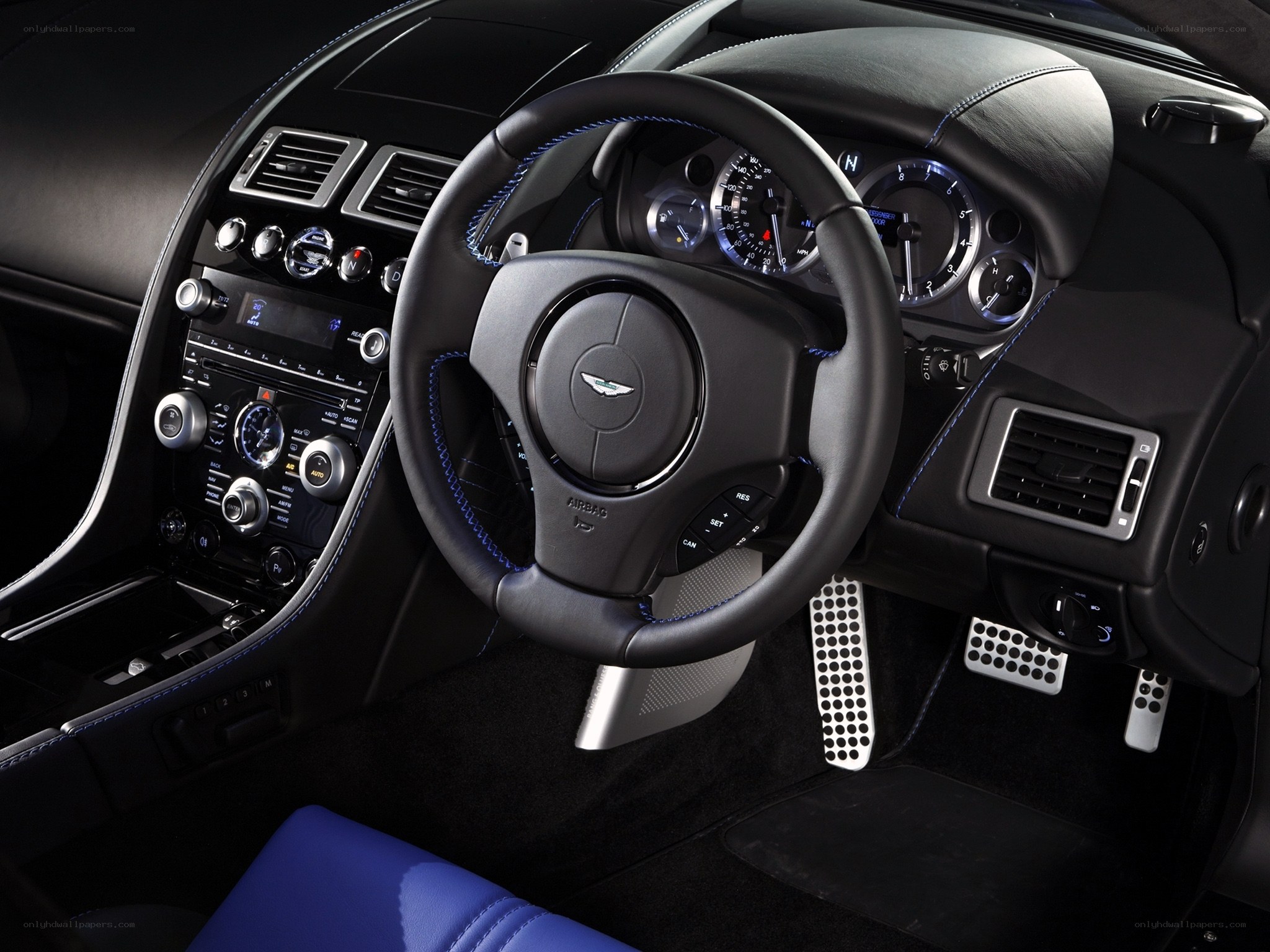 Aston Martin interior dashboard