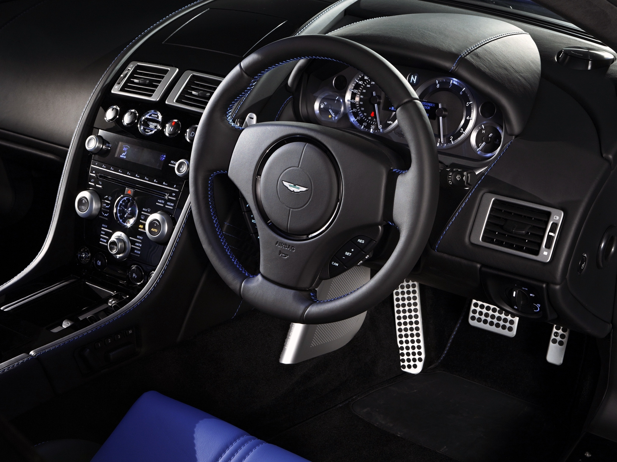 Aston Martin interior dashboard