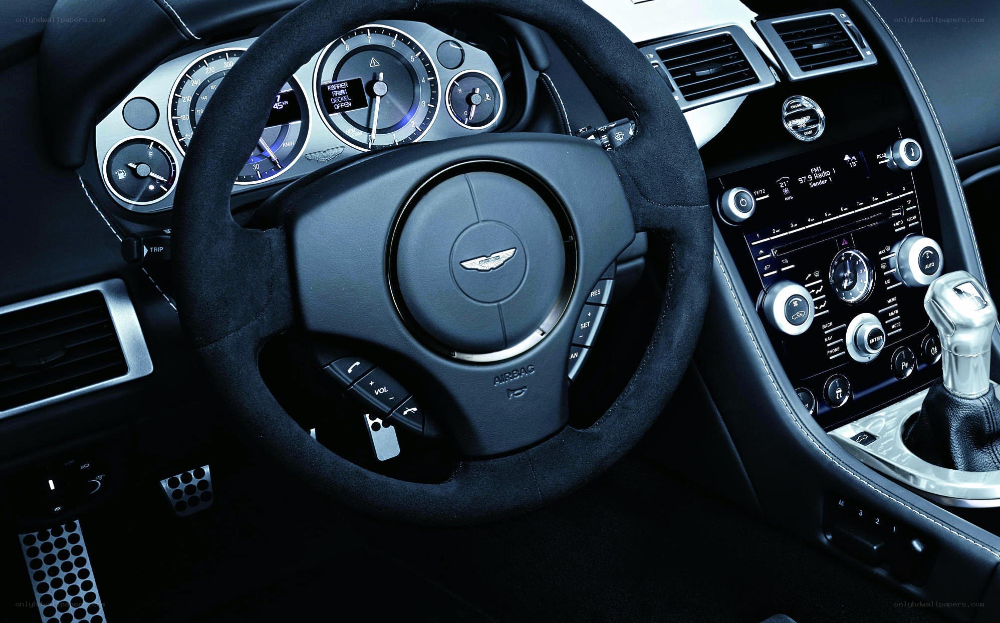 Aston Martin interior dashboard