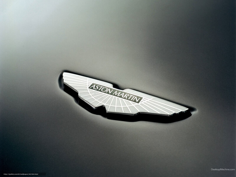 Aston Martin logo close-up