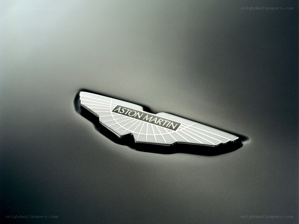 Aston Martin logo on car
