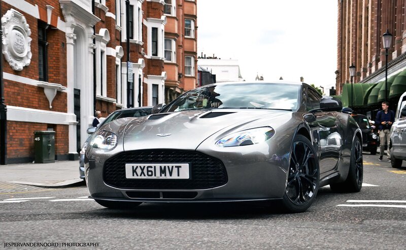 Aston Martin on a city street