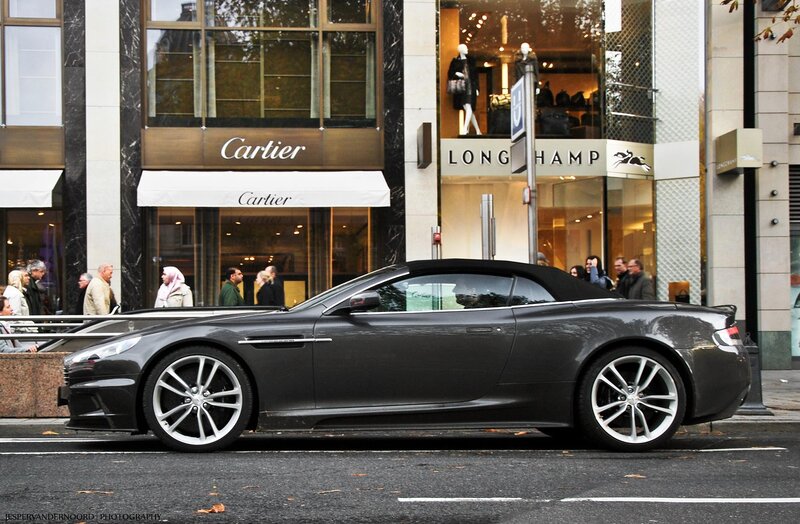 Aston Martin on a city street