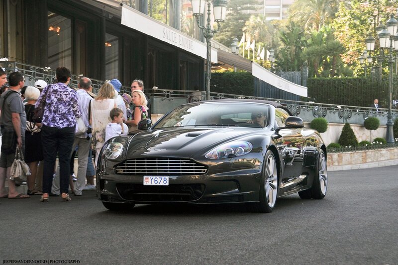 Aston Martin on a city street