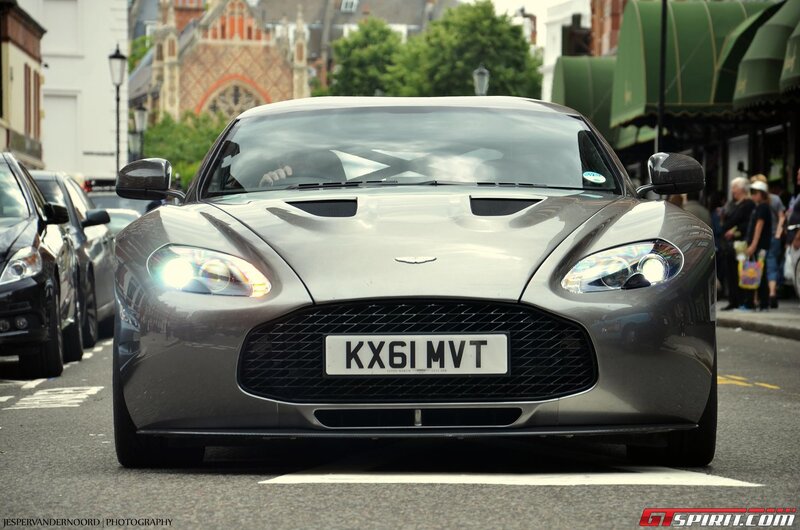 Aston Martin on a city street