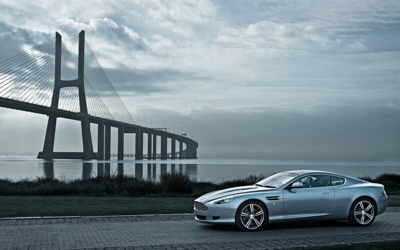 Aston Martin on a coastal road
