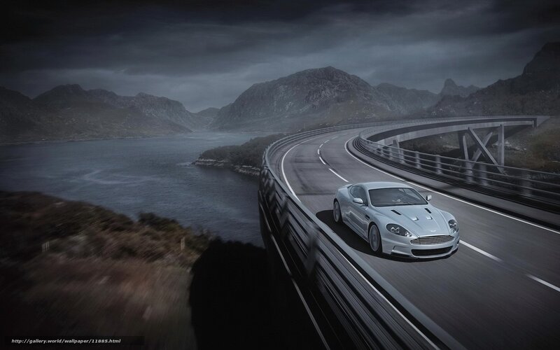 Aston Martin on a coastal road