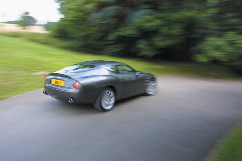 Aston Martin on a country road