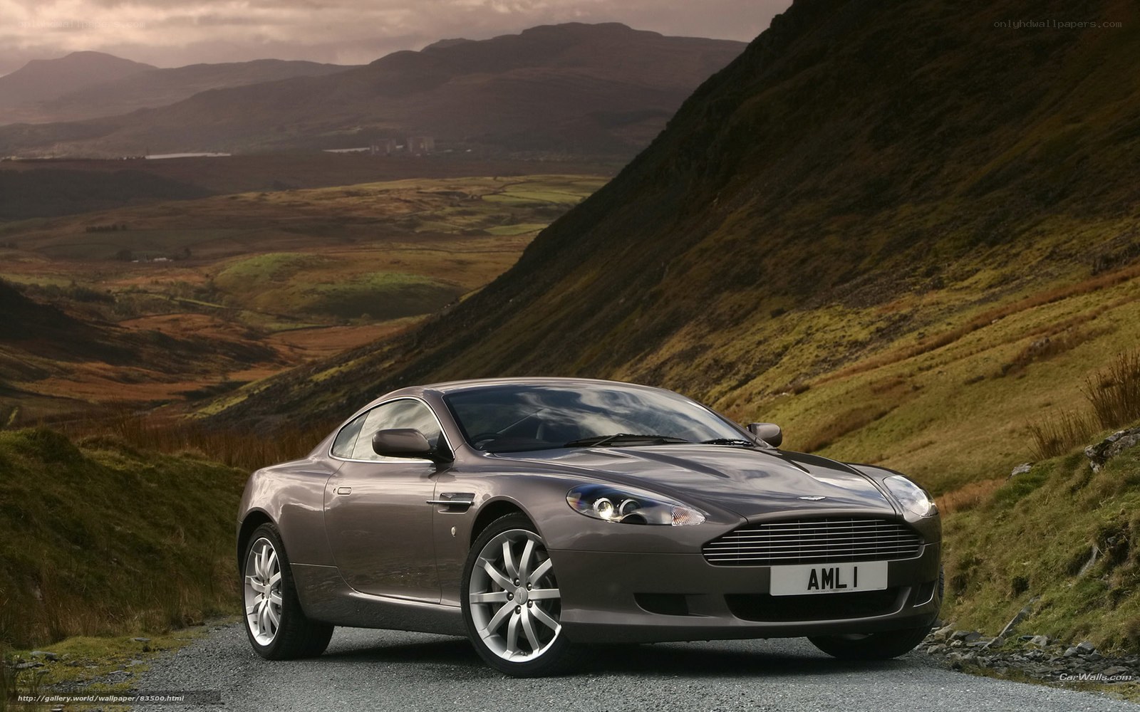 Aston Martin on a mountain road