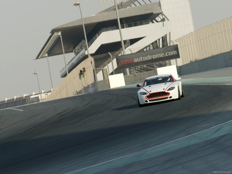 Aston Martin on a racetrack